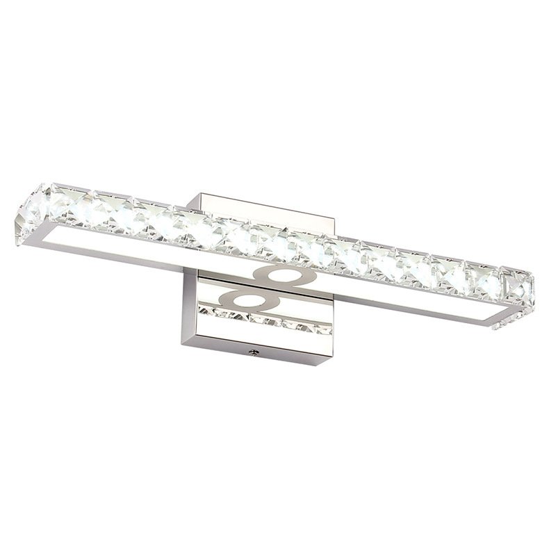 современный 17 Inch LED Vanity светильники хрустальный Wall Mirror Vanity светильник светильники для Bathroom Vanity спальня освещение