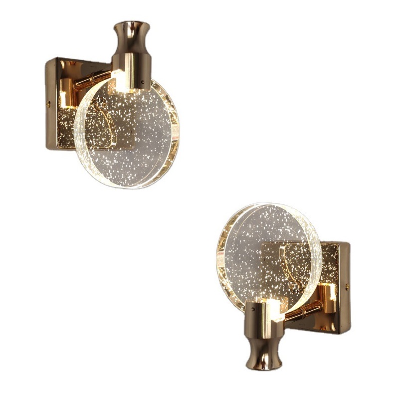 современный LED Bubble хрустальный Chrome лампа Bathroom Vanity освещение Mirror Foyer бра