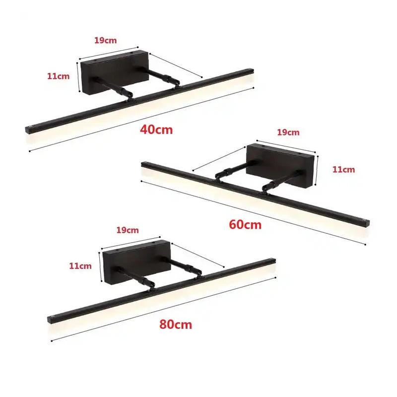 Customizable 67CM LED Bathroom Vanity светильники Bathroom хрустальный Wall освещение светильники Make up Mirror Front светильник Wall Sconces
