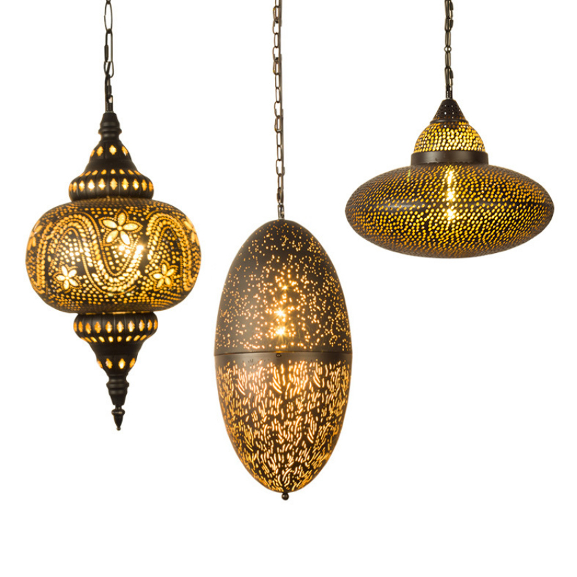 2021 ретро железо промышленный стиль Islamic Decoration 3d светильник подвесная лампа