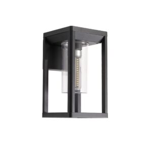 LED Rectangular уличный Wall светильник Clear Metal Lantern Garden настенный светильник