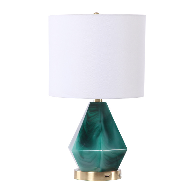 скандинавский Home Decor современный Luxury Bed Side Fabric Shade Metal Table лампы Reading лампы для спальня