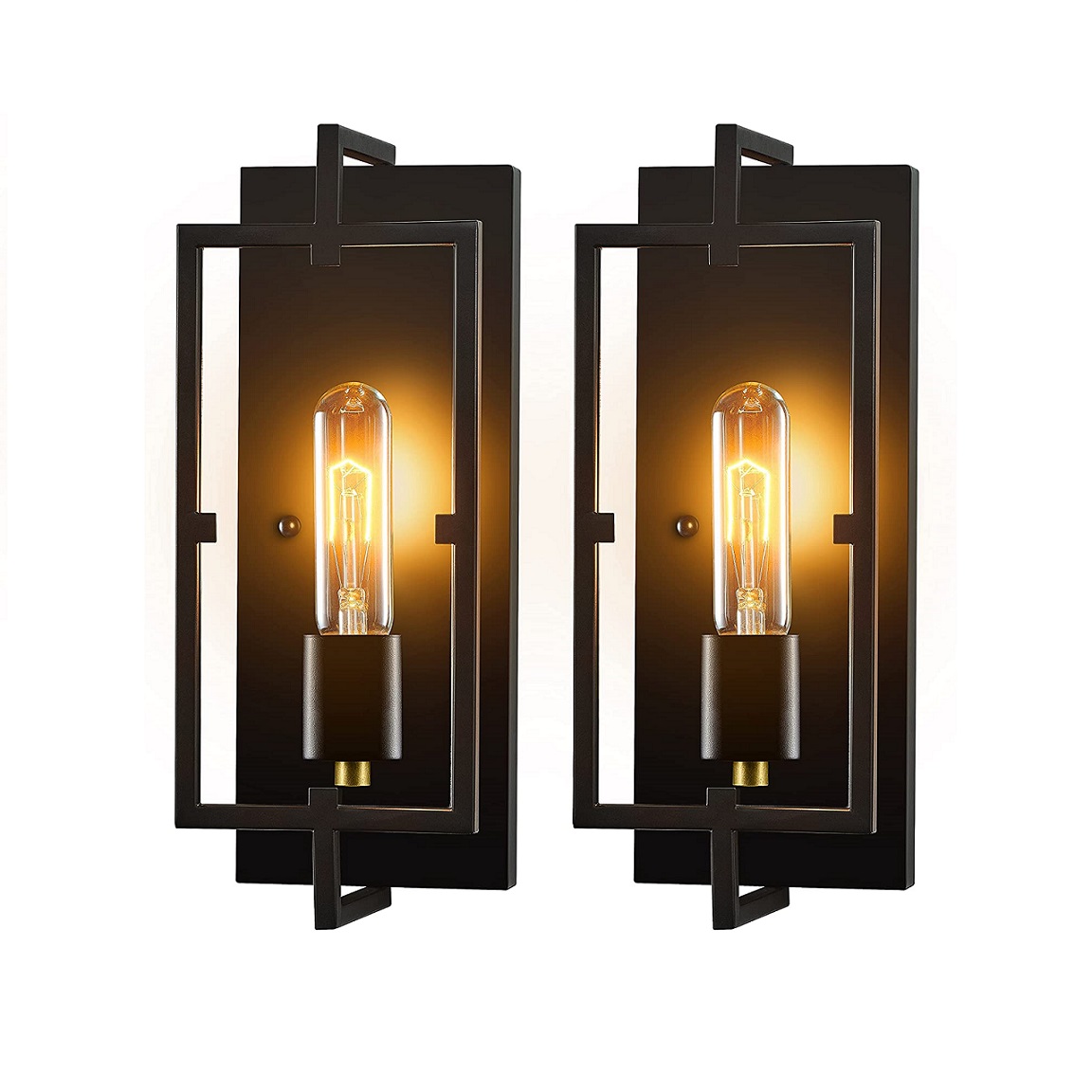 чёрный Metal Wall светильники с Glass Shade промышленный винтажный Decoration Wall освещение светильники для кухни гостиная