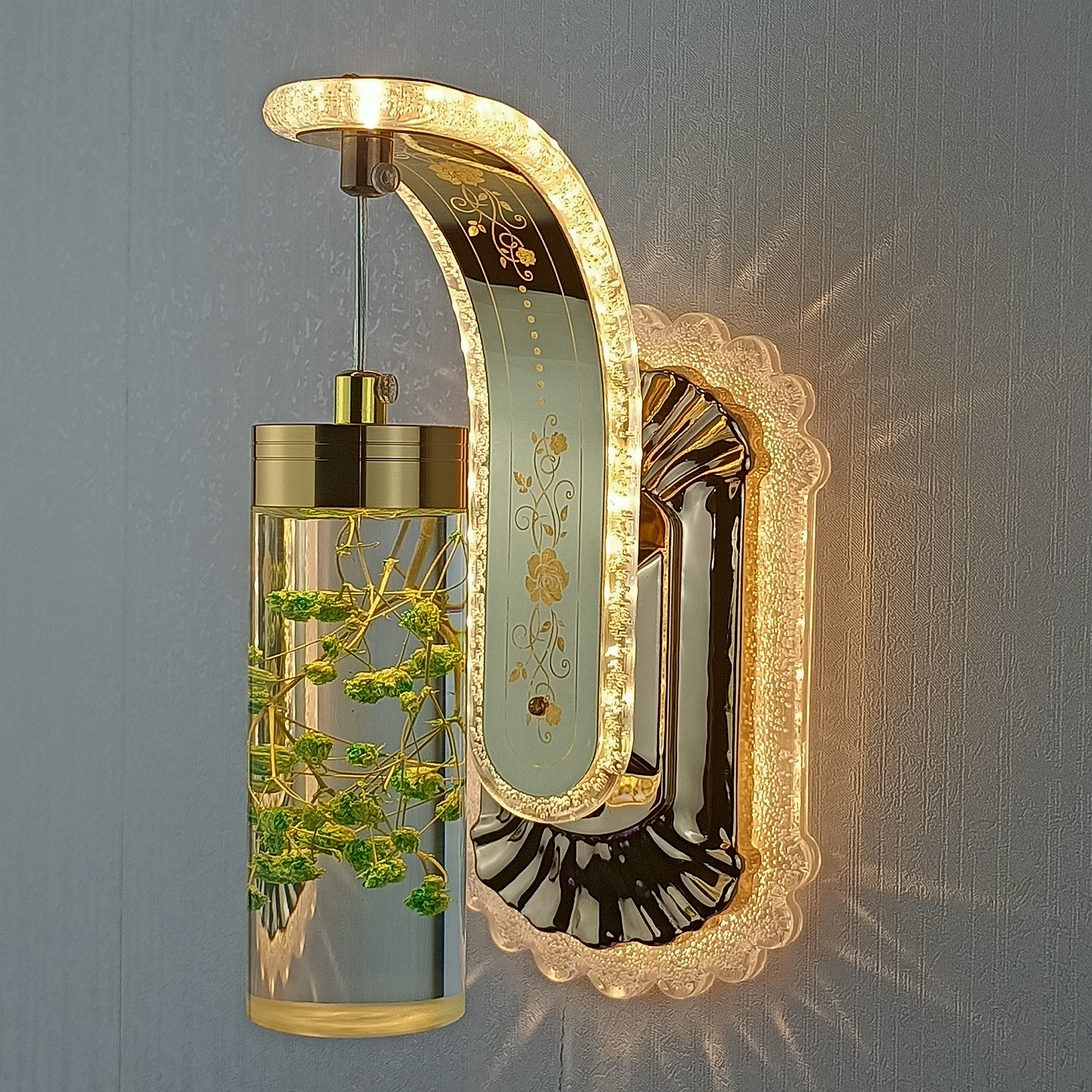 спальня Bedside Mount Interior светильник интерьерный Decorative Gold Metal современный Led бра