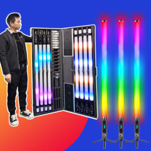 Portable IP65 Wireless Battery 360 пиксельная трубка Barra Luminosa Led Wireless LED-труба DMX Club Party DJ светильник Stage