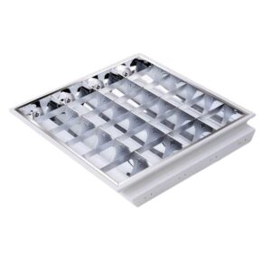 60x60cm T5 LED Grille светильник Panel 2x2ft 3x18W 4x18W Embedded T8 Grille панельный светильник Fittings современный офис Hospital алюминиевый+железо