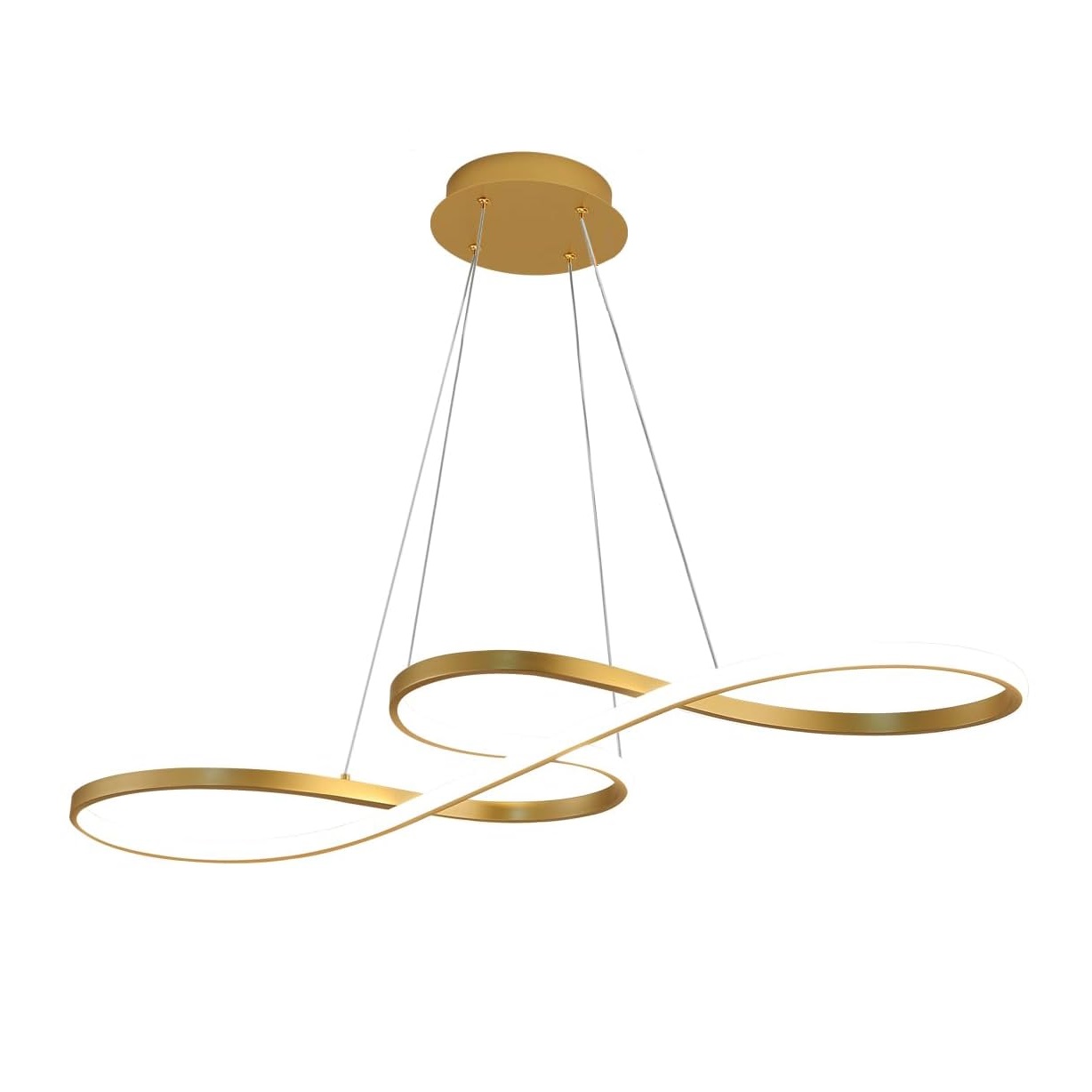 Spiral Gold и White Acrylic Diffuser подвесной светильник для гостиная и Open кухня or Sleeping Room освещение Decoration