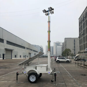 Portable Emergency High-output LED Solar светильник Tower Monocrystalline Silicon IP65 водонепроницаемый 1 Year мобильный Telescopic Mast