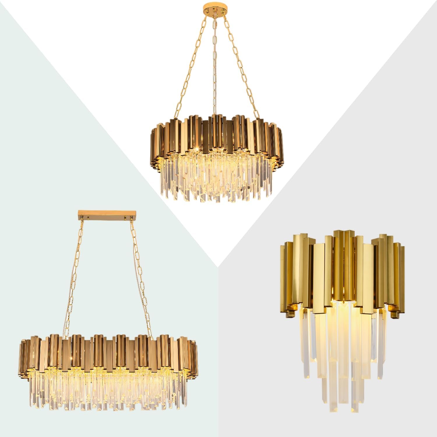 современный K9 хрустальный подвесной светильник круглый Gold люстра Contemporary Luxury потолочный светильник для Dining гостиная
