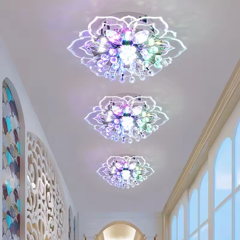 New 9W хрустальный LED потолочный светильник светильник подвесная лампа освещение люстра