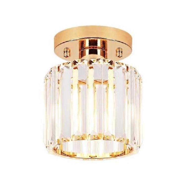 скандинавский простой хрустальный Lampshade E27 круглый квадратный Unique лампа проход Corridor Living спальня Room подвесной Led потолочные светильники