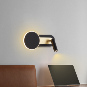 Modern Wall Sconce Lights LED Crescent Moon Black White Wall Lamp Aisle Bedroom Dining Living Room Study Balcony