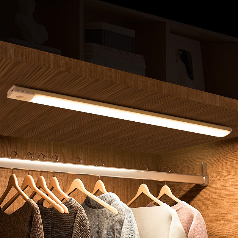 Spot Goods интерьерный USB-перезаряжаемый магнитный Wall Motion Sensor Night лампа Warodrobe светильник Under Led Cabinet светильники