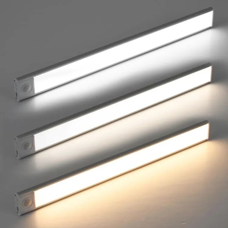 Spot Goods Led Motion Sensor Cabinet светильник Led Wardrobe Closet светильник кухня спальня Motion Sensor 30 cm Under Cabinet освещение