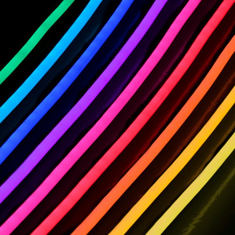 Spot Goods Tuya Wifi Silicone гибкий Colorful Neon светильник водонепроницаемый IP65 Running Water Atmosphere светильник Strip