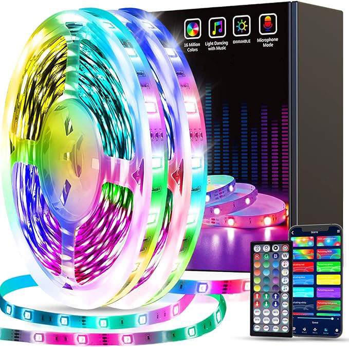 Holiday светильник APP Wifi 12v 24v Remote Controlled гибкий SMD 3535 2835 RGB LED умный Home светильник Colorful LED-лента