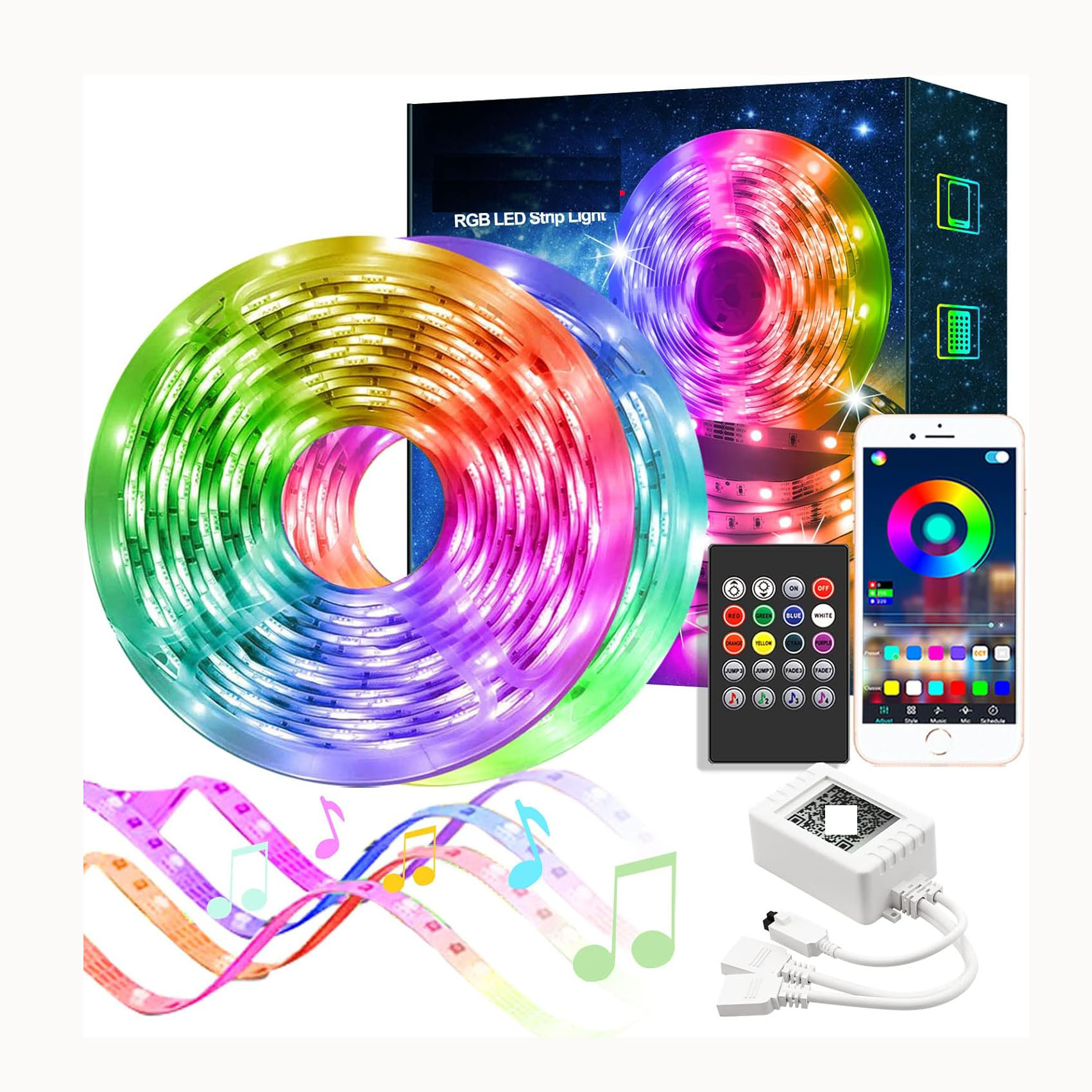 Spot Goods коммерческий Dream полноцветный DC12V 24V Magic Digital Cob Strip Rgbic умный Addressable RGB COB LED-лента