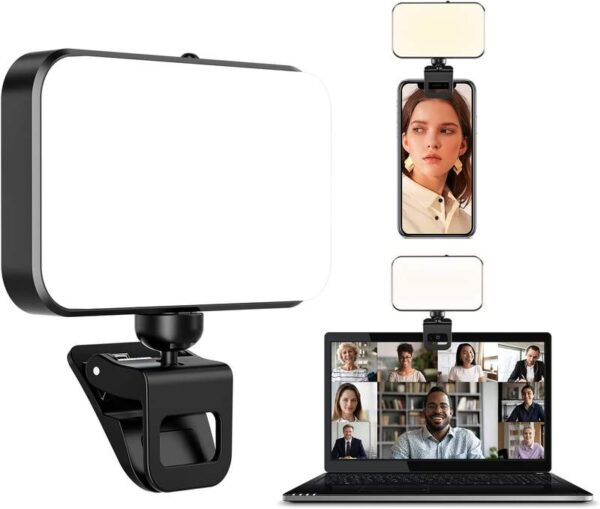 LED Video Lights 360 Full Color Portable Phone Led Fill Light with Clamp for Photography