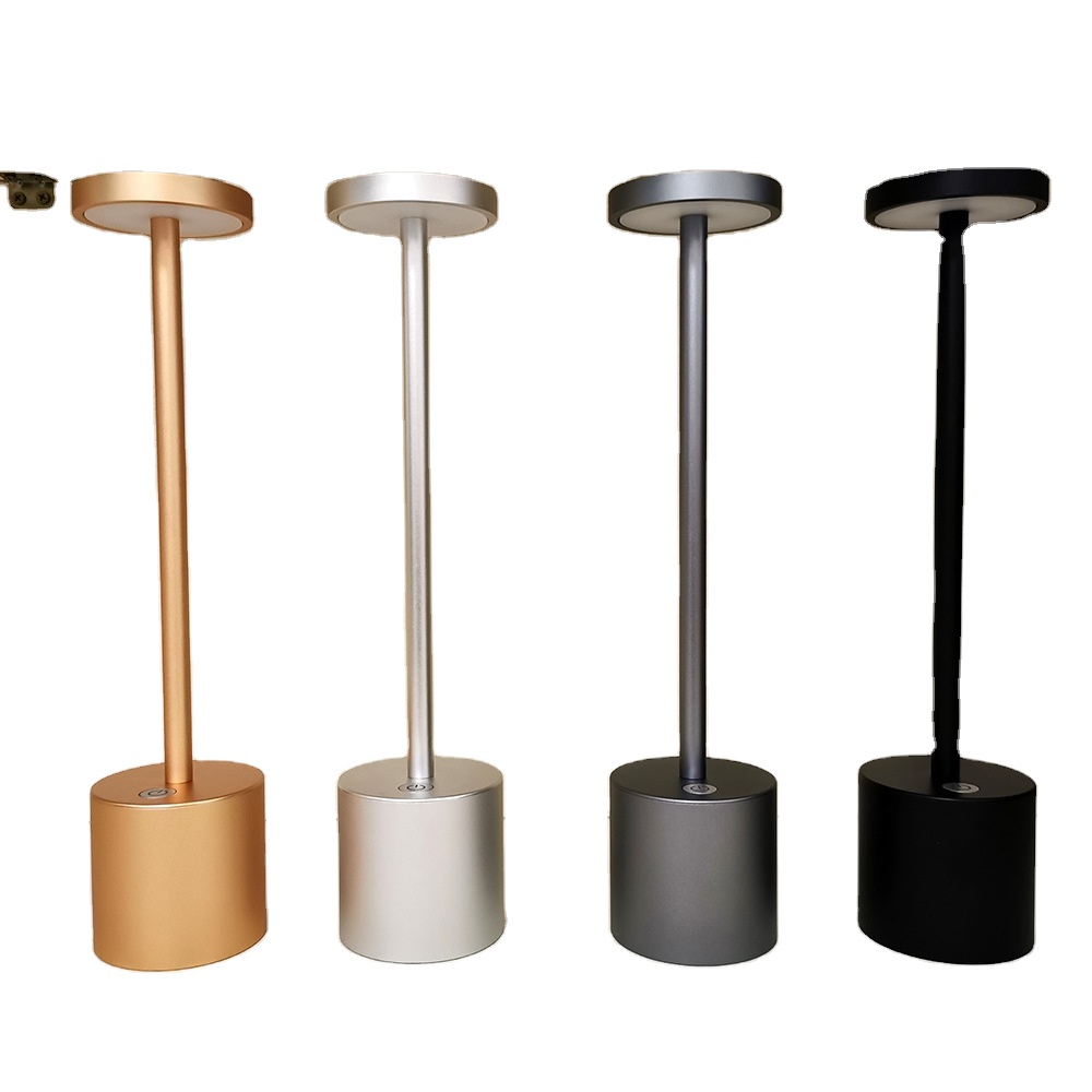 современный Home отель ресторан Home Decor Desk лампа перезаряжаемый Touch диммирование 3 цвета LED настольная лампа