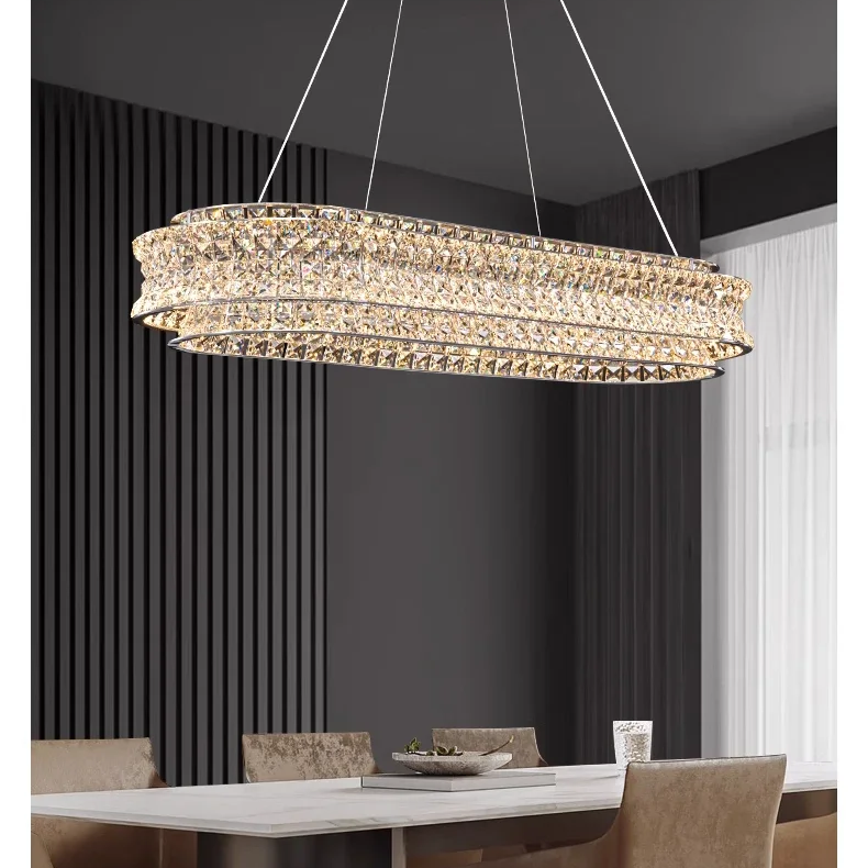 Big Round Living French Hotel Decorative Pendant and & Chandeliers Crystal Fixtures Decoration Classic Crystal Chandelier