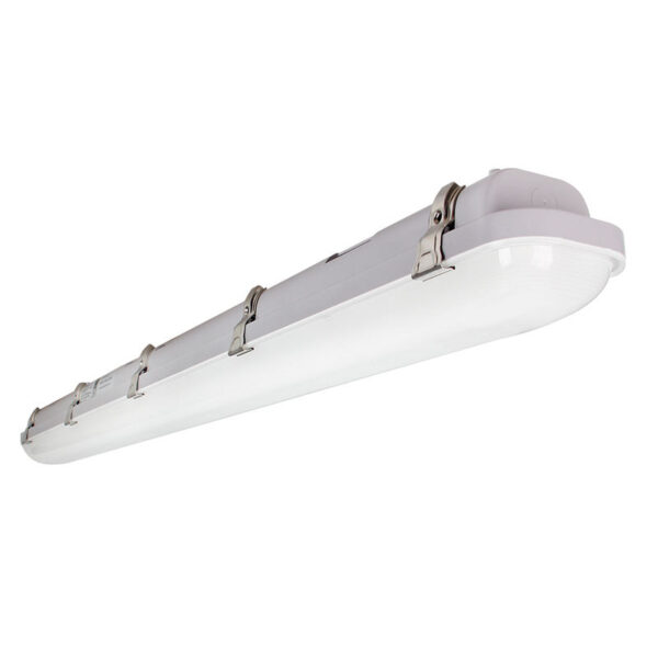 Factory Sales 40W IP65 Double T8 Tube Waterproof Lamp Fixture Steel Linear LED Tri-proof Light for Office & Garage