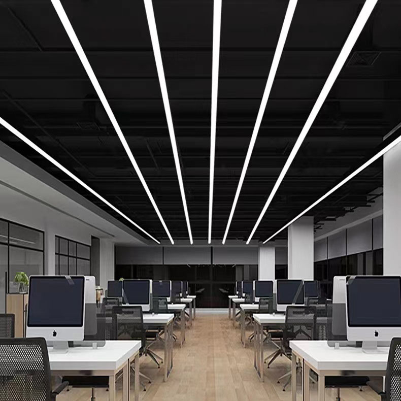 In Stock 4ft Supermarket Suspended линейный LED светильник промышленный алюминиевый подвесная лампа современный офис LED линейный светильник