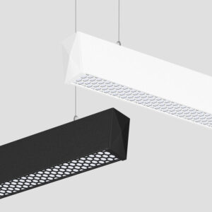 современный офис LED линейный освещение Anti-gare Reflective Honeycomb прожектор 45W алюминиевый линейный подвесной светильник