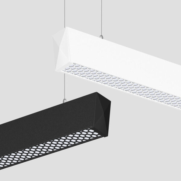 современный офис LED линейный освещение Anti-gare Reflective Honeycomb прожектор 45W алюминиевый линейный подвесной светильник