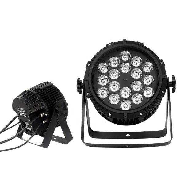 Stage освещение Slim Par светильник 18pcs 18w Rgbwauv 6in1 водонепроницаемый Led уличный Par светильник