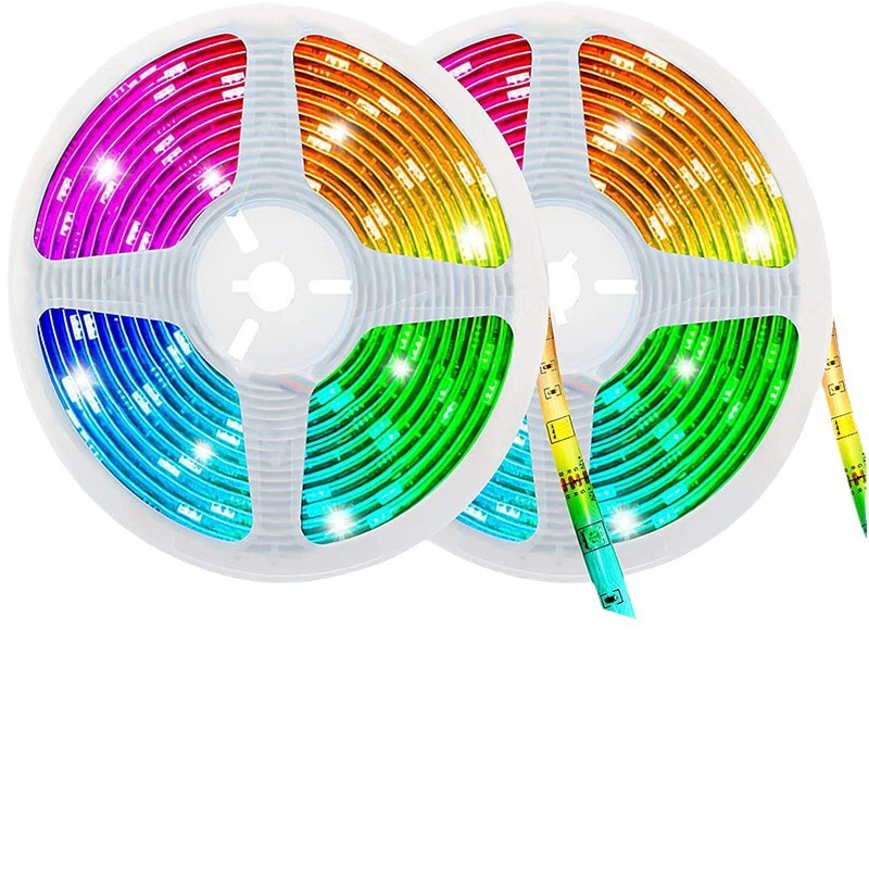 Hot Sale 12V Flexible RGB Smart LED Strip Music Sync App Remote Control Bedroom TV PC Backlight Ambient SMD 2835 Led Strip Light