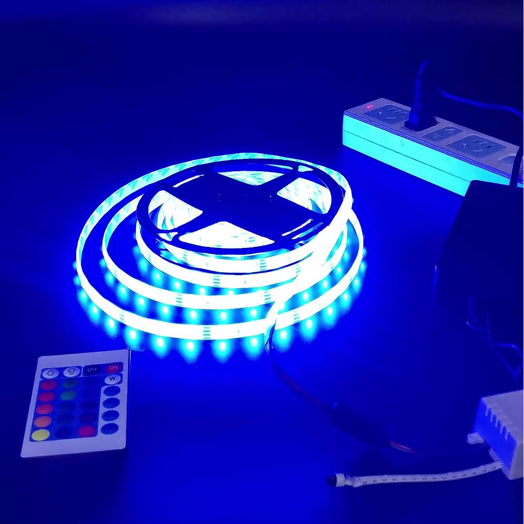 High Quality Waterproof SMD 2835 Flexible RGB Change Smart Lights Kit Dream Color Remote Control LED Strip for Decoration