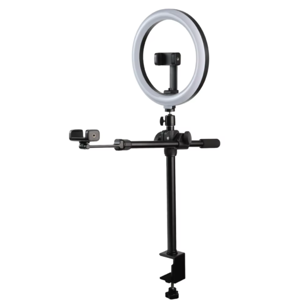 Desk-mounted LED Studio Fill Ring светильник Kit с мобильный Phone Holder для Live Broadcast Video Vlogging фотосъёмка освещение
