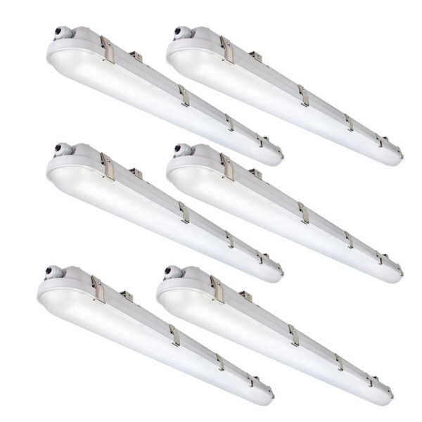 4FT Tri-proof LED Vapor Tight Light 60W/50W/40W Selectable IP66 Waterproof Fixtures for Car Wash Garage Warehouse