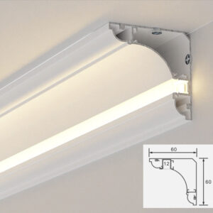 60X60mm Plaster Line LED-лента Emitting линейный гостиная спальня потолочный Corner линейный светильники