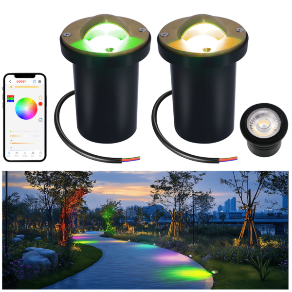 Brass встраиваемый Led грунтовый светильник Ip65
