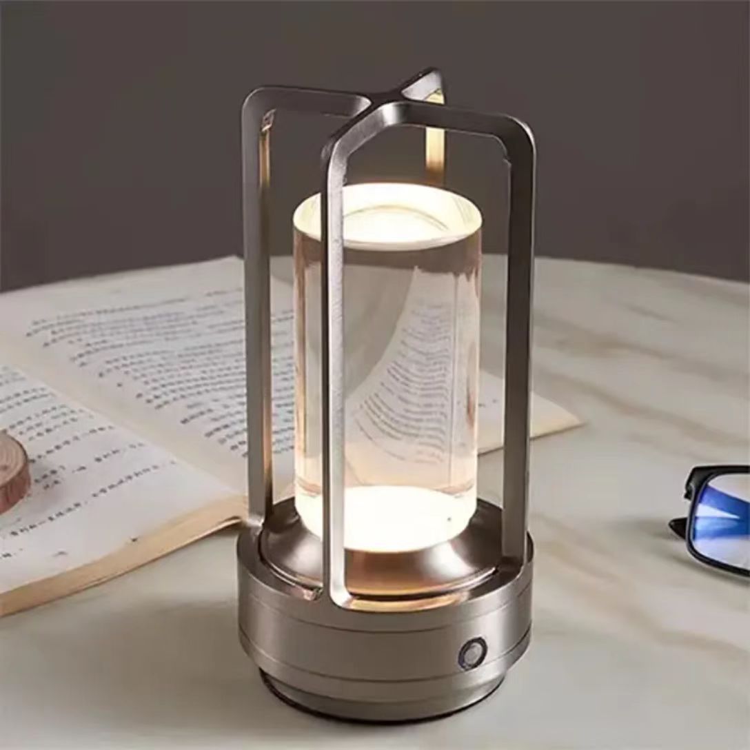 винтажный Gold чёрный хрустальный Shade Battery Operated диммируемый перезаряжаемый ресторан Touch Cordless Luxury LED Table лампы светильник