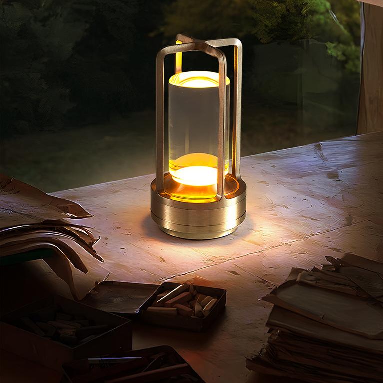 Hot Selling современный LED Transparent Acrylic Luxury ресторан Home Decoration хрустальный настольная лампа 3 цвет Temperature Touch лампа