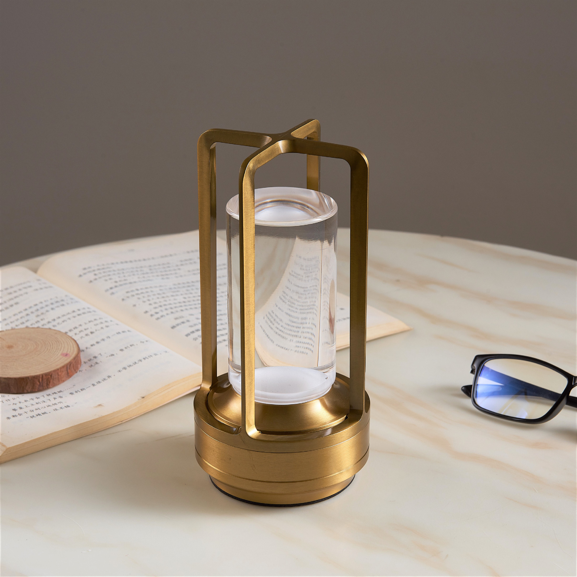 современный отель Luxury Cordless Night светильник Home Decor перезаряжаемый хрустальный Portable ресторан Touch Control Led бар настольная лампа