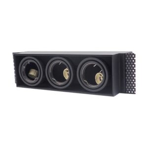 40W квадратный LED Grille лампа светильник Panel современный Design чёрный потолочный спот для офиса AR111 GU10 Compatible интерьерный Use