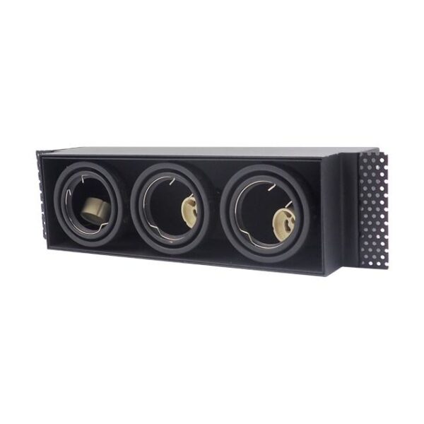 40W квадратный LED Grille лампа светильник Panel современный Design чёрный потолочный спот для офиса AR111 GU10 Compatible интерьерный Use