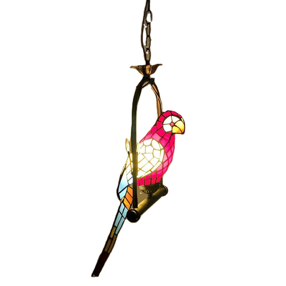 Nordic Magpie Bird Chandelier Light Modern Round LED Pendant Lamp Creative Design for Living Dining Room Bedroom