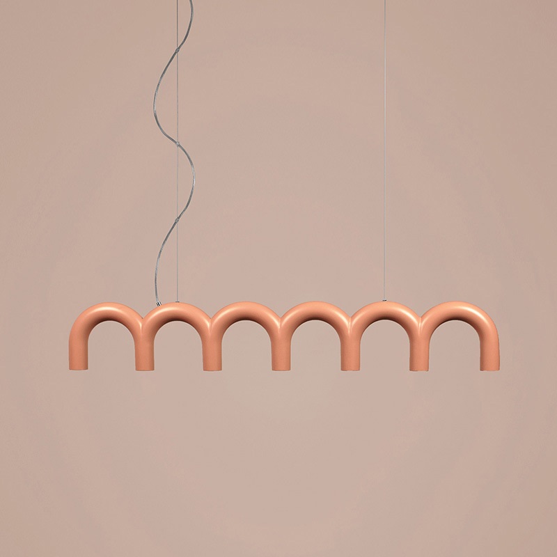 Orange New Tennessee Memphis U-shaped столовая люстра, скандинавский Designer стиль, Showroom светильник для Island бар и Water бар