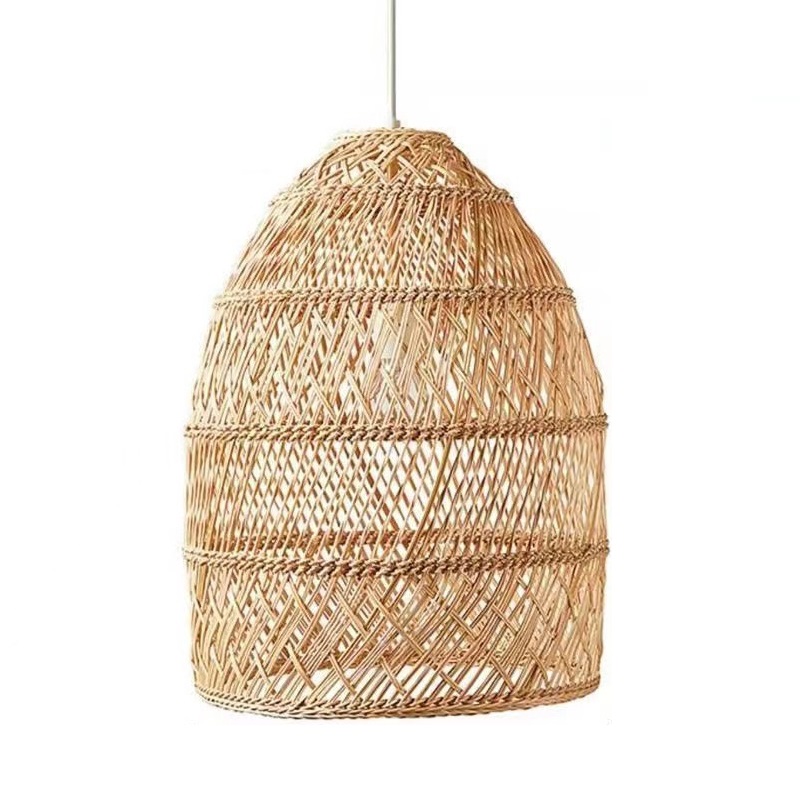 Single светильник Rattan потолочный светильник Wicker подвесной светильник Lampshade Basket потолочный Hanging лампа для столовая спальня