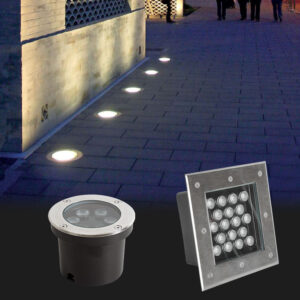 Outdoor Ip66 Waterproof Square Round Inground