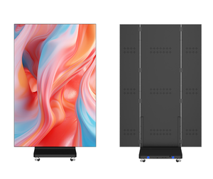 Three-fold LED Poster Screen Energy Saving Foldable LED Poster Panel Ultra-Thin Portable Tri-Fold LED Poster Screen