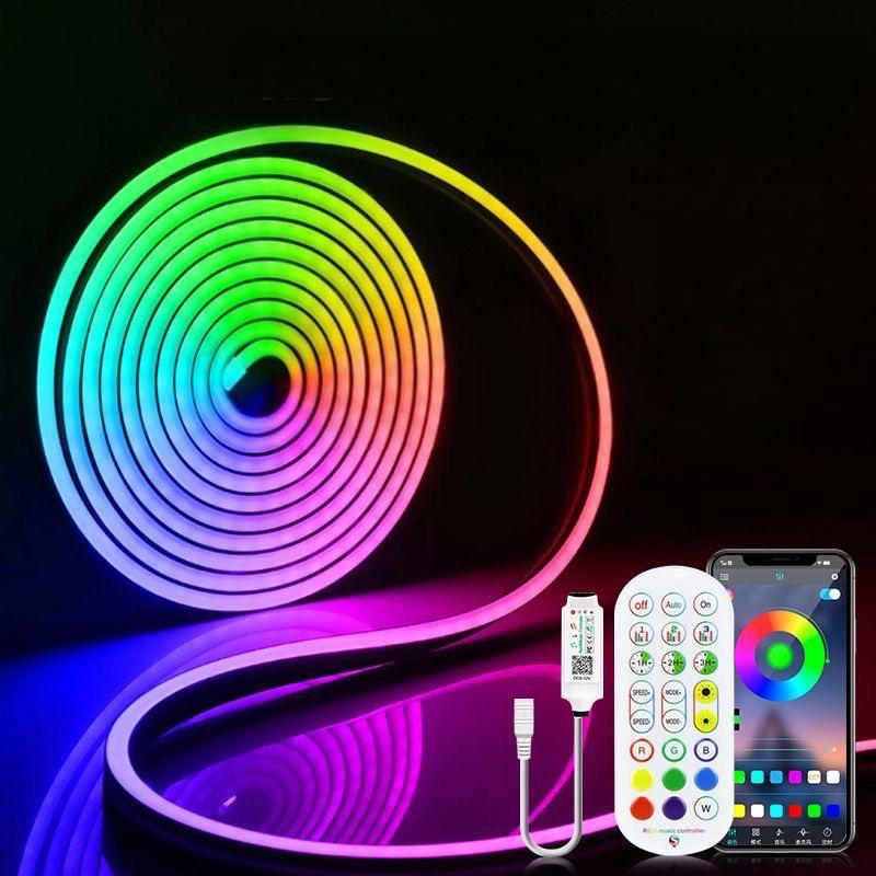 гибкий DIY умный App-Based Marble Decoration Atmosphere Sound Pickup Gaming USB Colorful Neon светильник Strip