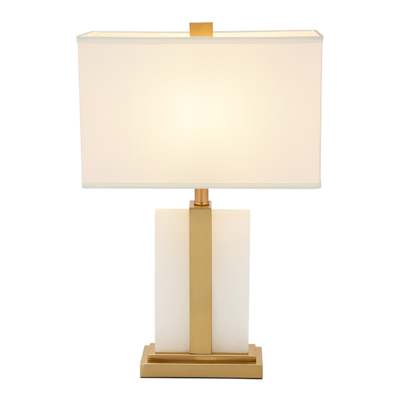 Postmodern Minimalist Personality Design Decorative Marble Luxury White Marble для гостиная спальня Bedside Desk лампа светильник