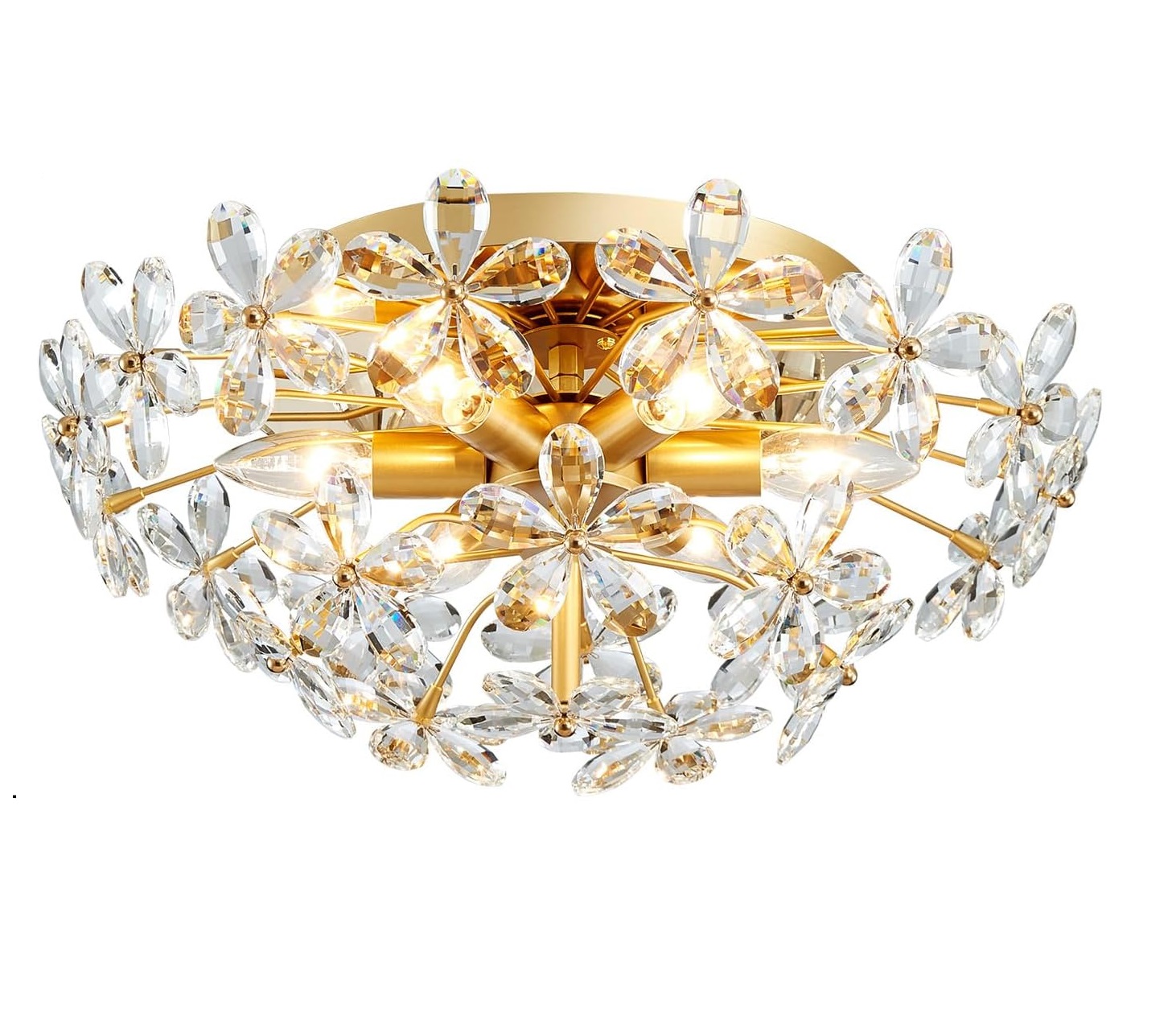 современный хрустальный Chandeliers Close to потолочный Chic стиль светильник для гостиная спальня, столовая
