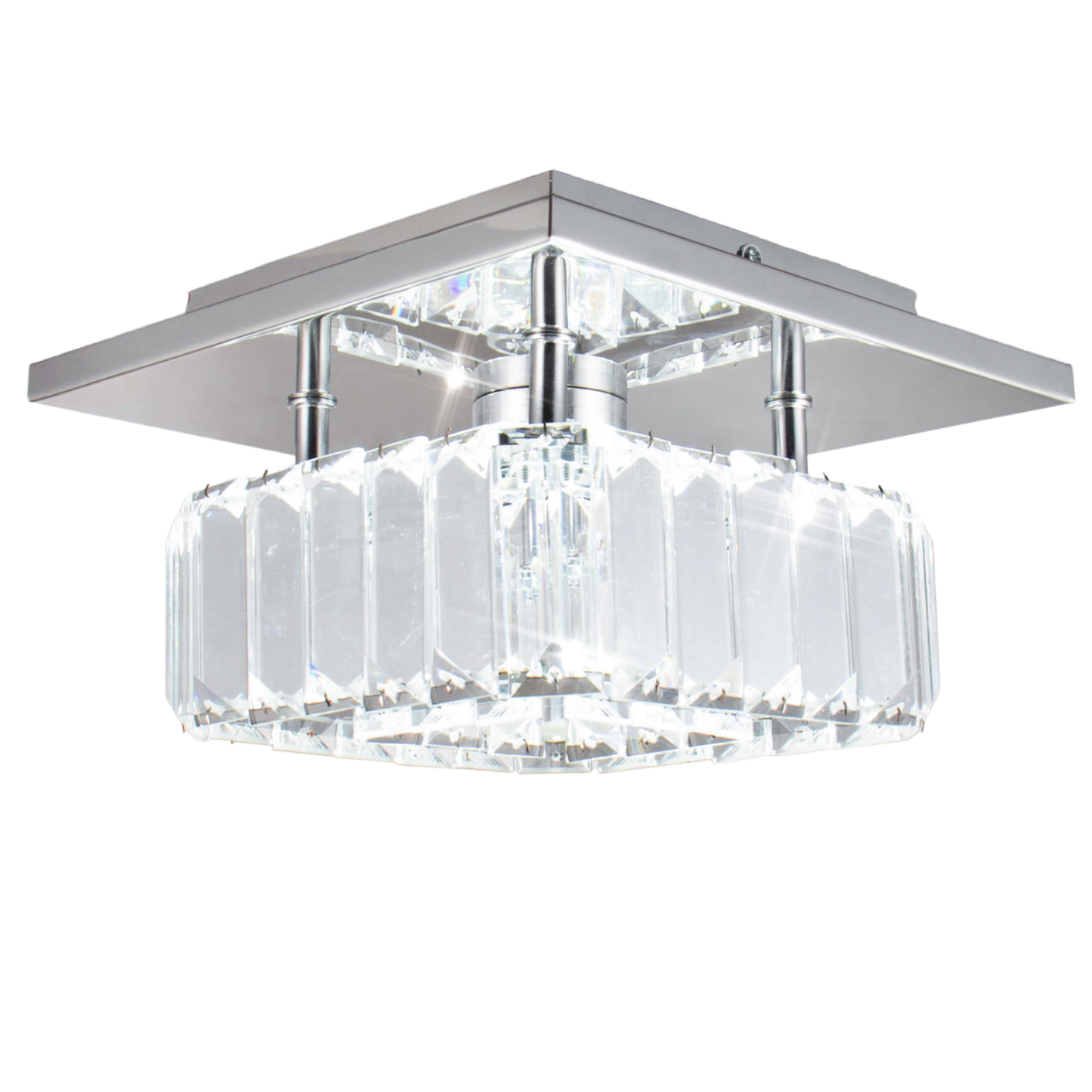 Luxury LED 13W потолочный светильник Home квадратный-shaped интерьерный Decorative светильник гостиная Corridors Daylight Stainless Steel Switch