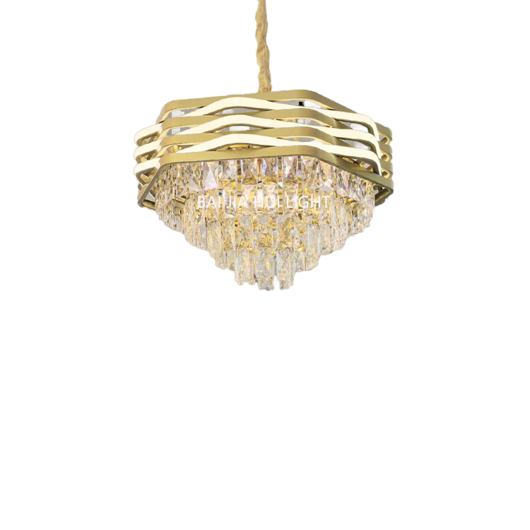 LED хрустальный люстра подвесной светильник Hanging High Quality современный Gold Metal для спальня гостиная